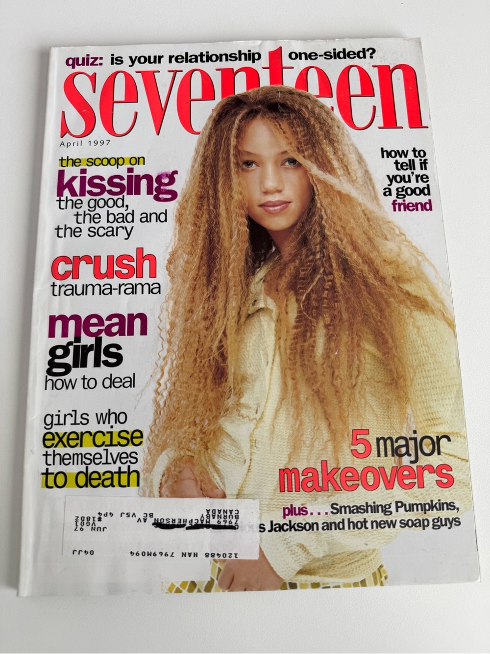 Seventeen 17 Teen Magazine April 1997 Thania